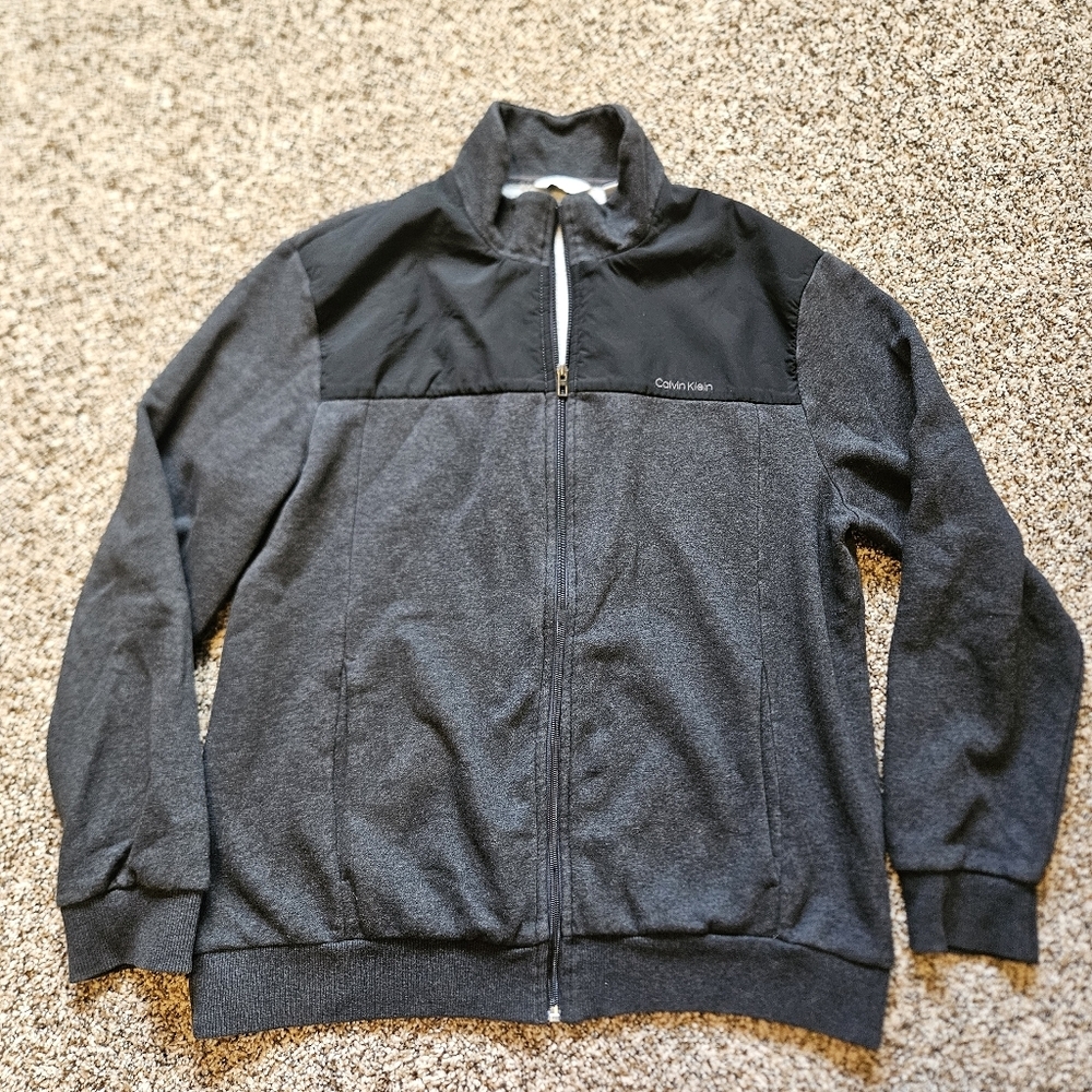 Calvin Klein Gray and Black Jacket Large